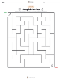 Podgląd drukowalnego arkusza ćwiczeń Joseph Priestley