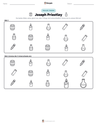 Joseph Priestley druckbare Arbeitsblatt Vorschau