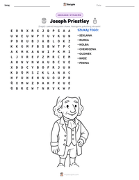 Podgląd drukowalnego arkusza ćwiczeń Joseph Priestley