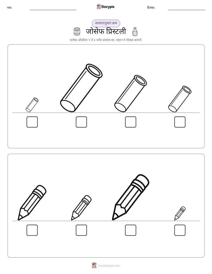 आकार क्रम