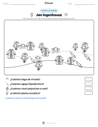 Vista previa de la hoja de trabajo imprimible de Jan Ingenhousz