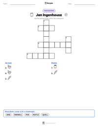 Jan Ingenhousz printable worksheet preview