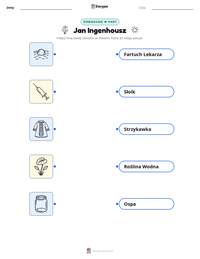 Podgląd drukowalnego arkusza ćwiczeń Jan Ingenhousz
