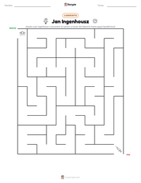 Vista previa de la hoja de trabajo imprimible de Jan Ingenhousz