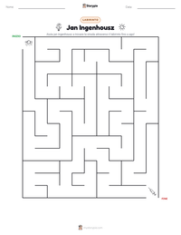 Anteprima della scheda stampabile di Jan Ingenhousz
