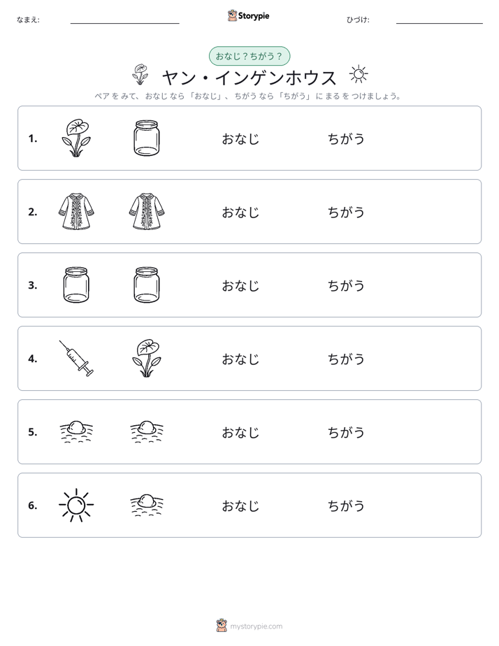 同じか違うか