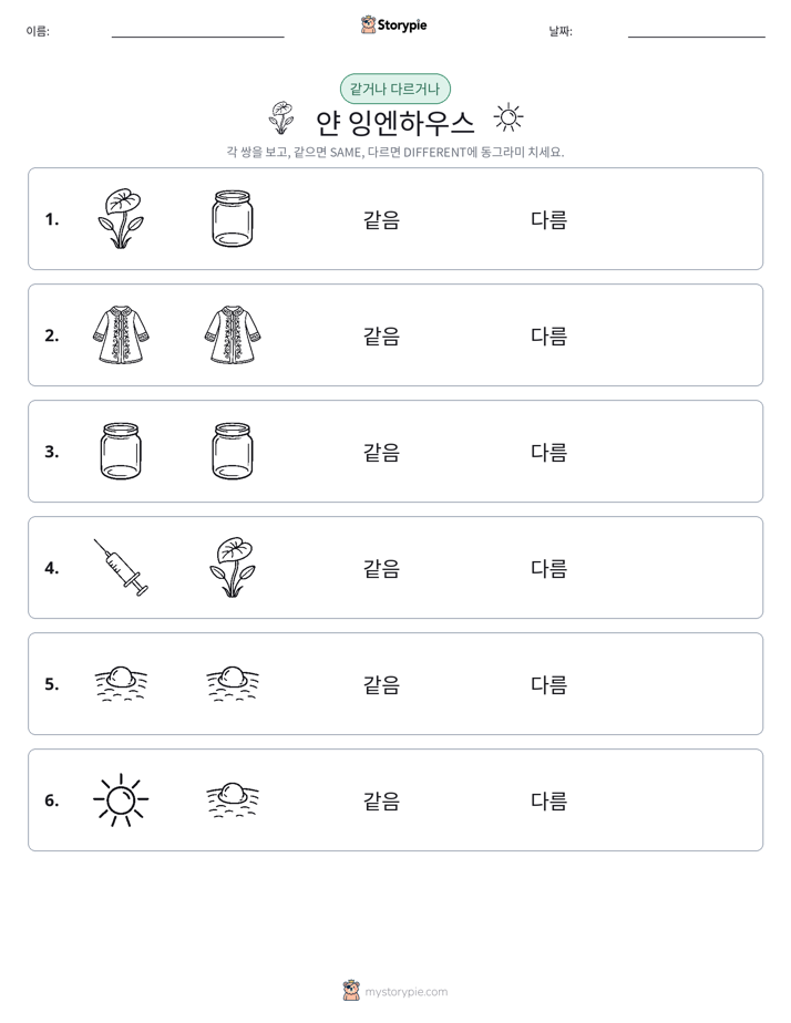 같은 것 또는 다른 것