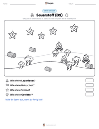 Sauerstoff (O2) druckbare Arbeitsblatt Vorschau