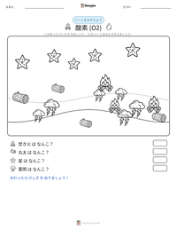 酸素 (O2) の印刷可能ワークシートプレビュー