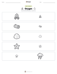 Oxygen printable worksheet preview