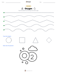 Oxygen printable worksheet preview