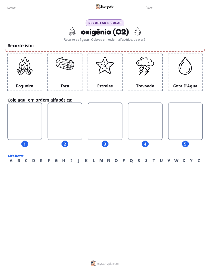 Recortar & Colar Alfabeto