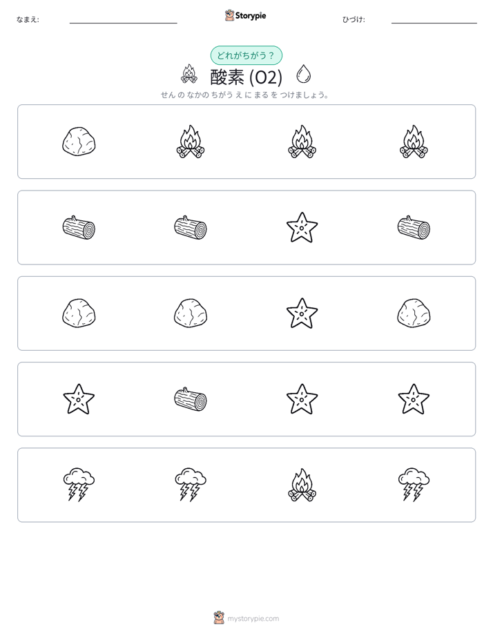異なるものを見つけよう
