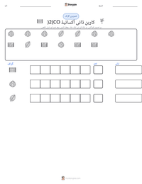 کاربن ڈائی آکسائیڈ (CO2) پرنٹ کرنے کے قابل ورکشیٹ کا پیش نظارہ