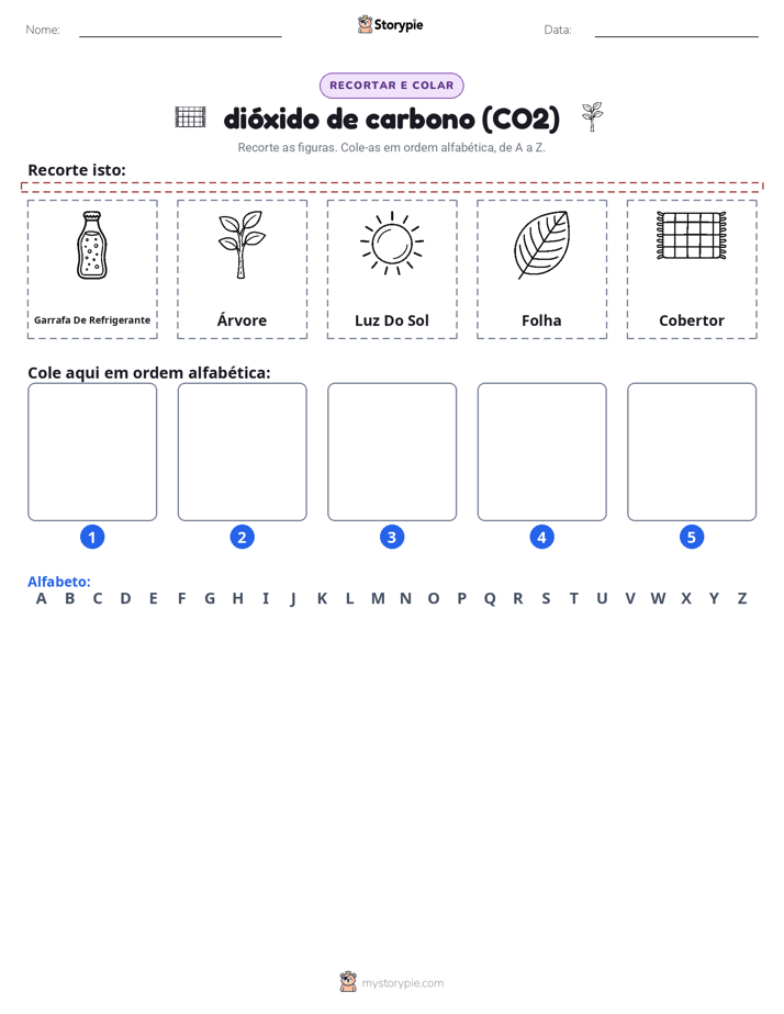 Recortar & Colar Alfabeto