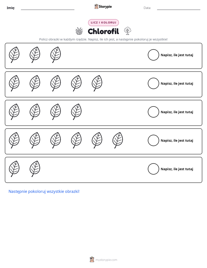 Liczenie i Kolorowanie