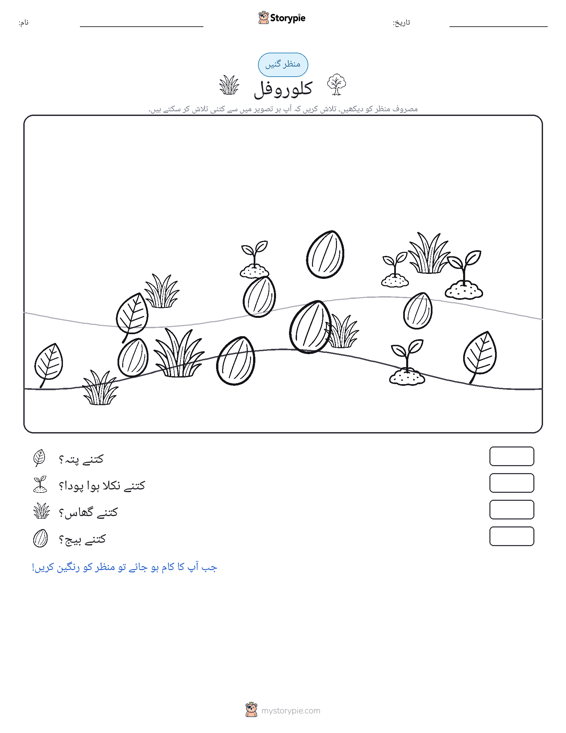 گنتی کا منظر