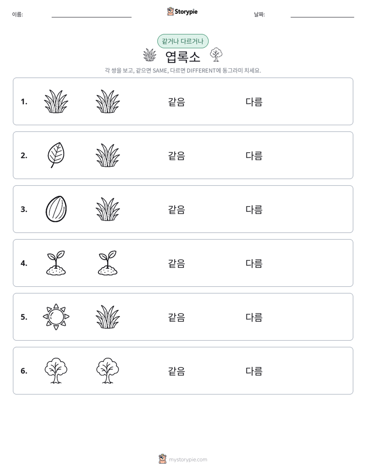 같은 것 또는 다른 것