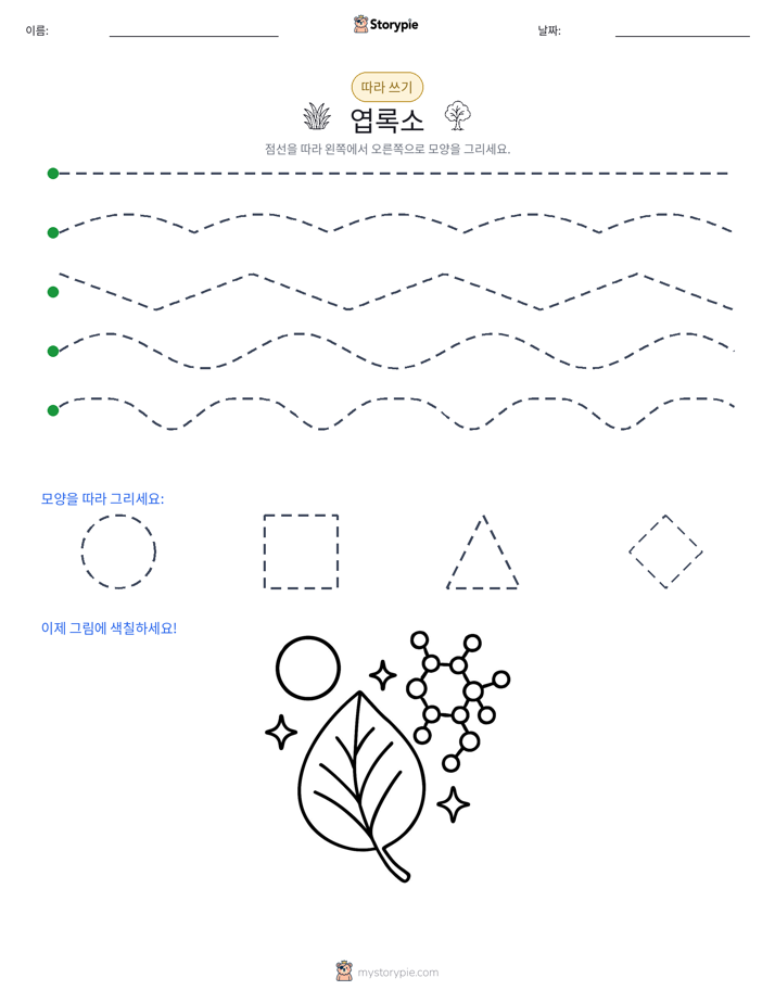 따라 쓰기