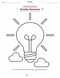 Strona do kolorowania Światło dla dzieci