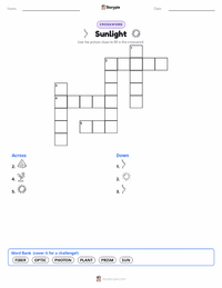 Sunlight printable worksheet preview