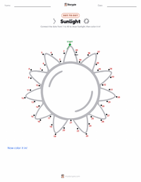 Sunlight printable worksheet preview