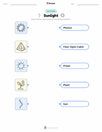Sunlight printable worksheet for kids