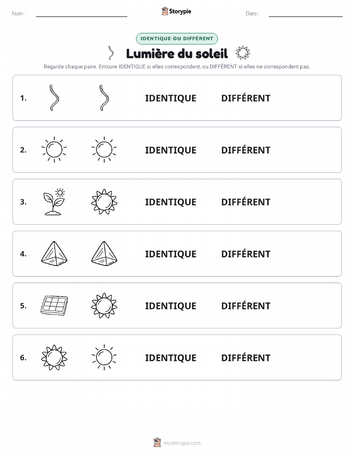 Identique ou Différent