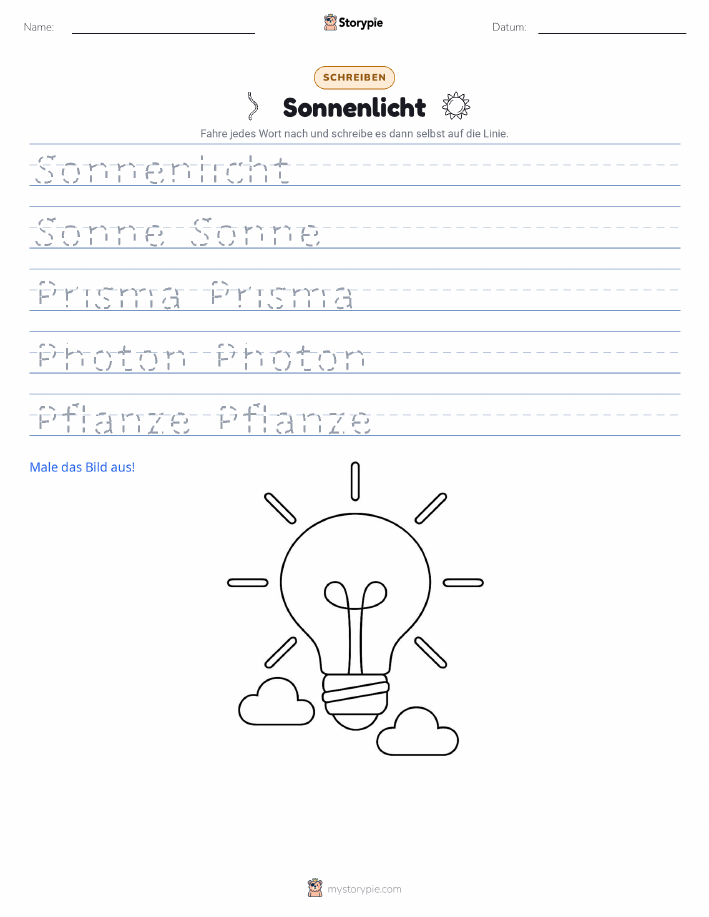 Schreibübung