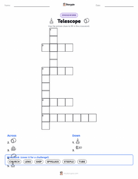 Telescope printable worksheet preview
