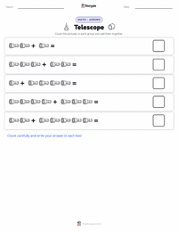 Telescope printable worksheet preview