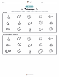 Telescope printable worksheet preview