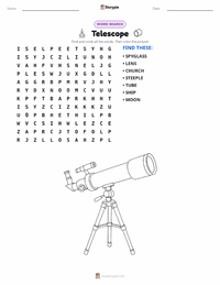 Telescope printable worksheet preview