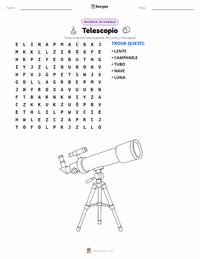 Anteprima della scheda stampabile di Telescopio