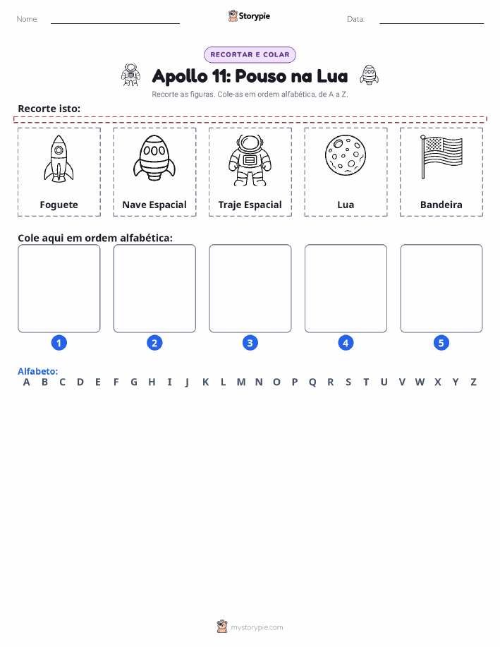 Recortar & Colar Alfabeto