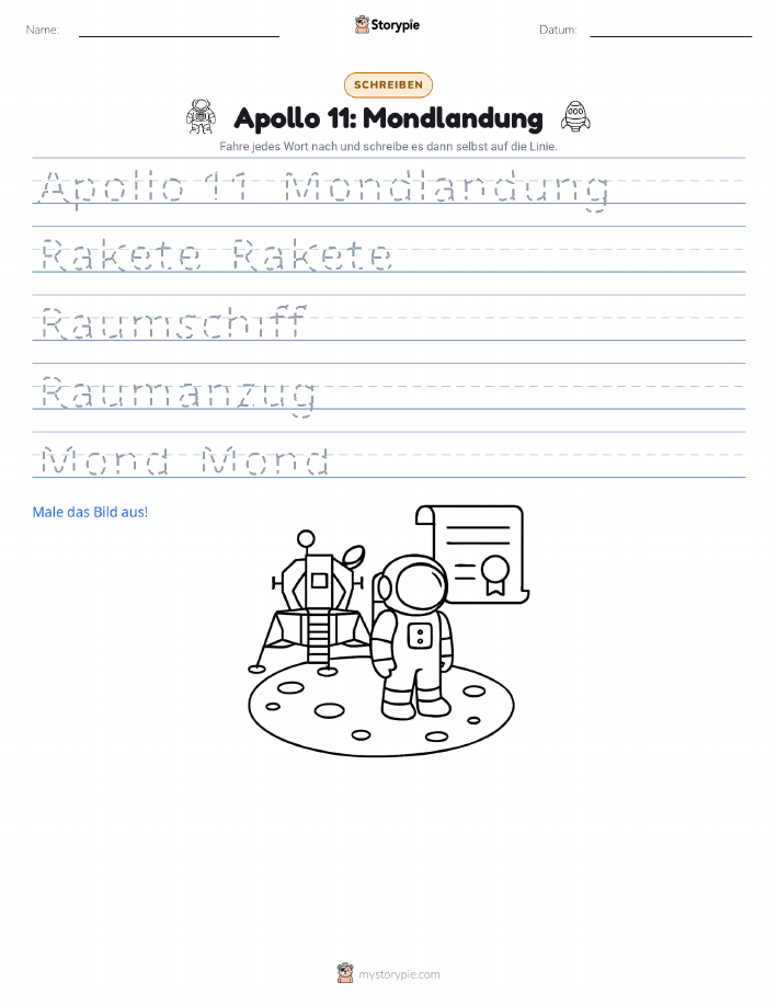 Schreibübung