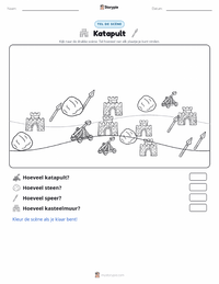 Katapult afdrukbare werkblad voorbeeld