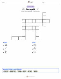 Catapult printable worksheet preview