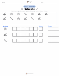 Vista previa de la hoja de trabajo imprimible de Catapulta