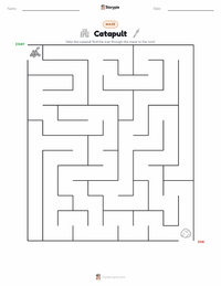 Catapult printable worksheet preview