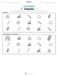 Anteprima della scheda stampabile di Catapulta