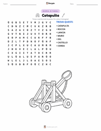 Anteprima della scheda stampabile di Catapulta
