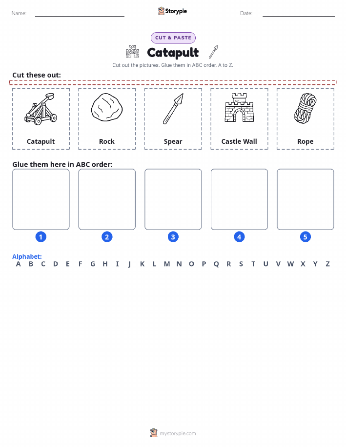 Cut & Paste Alphabet