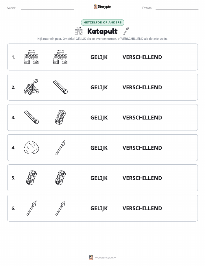 Zelfde of Verschillend