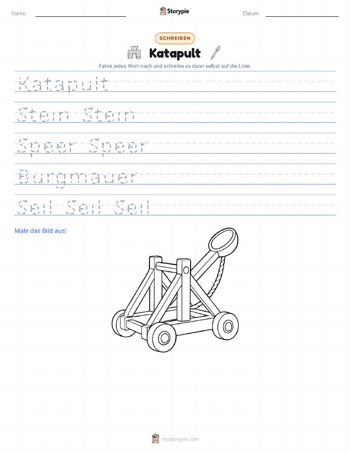 Schreibübung
