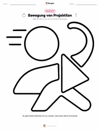 Bewegung Malvorlage für Kinder