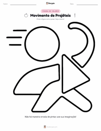Página de colorir Movimento para crianças