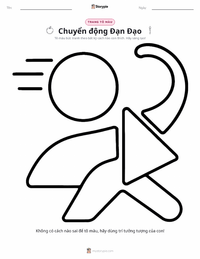 Trang tô màu Chuyển động cho trẻ em