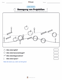 Bewegung druckbare Arbeitsblatt Vorschau