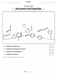 Aperçu de la feuille de travail imprimable Mouvement